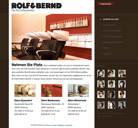 Webdesign Rolf & Bernd